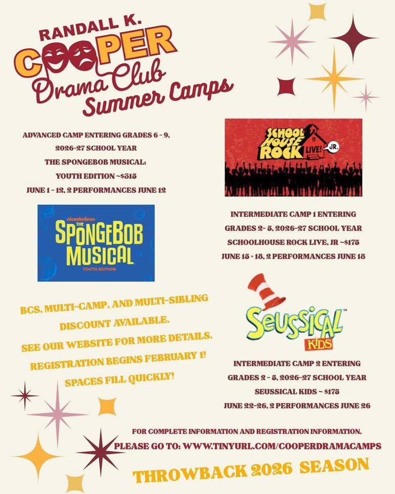 Cooper Summer Drama Camps 2026