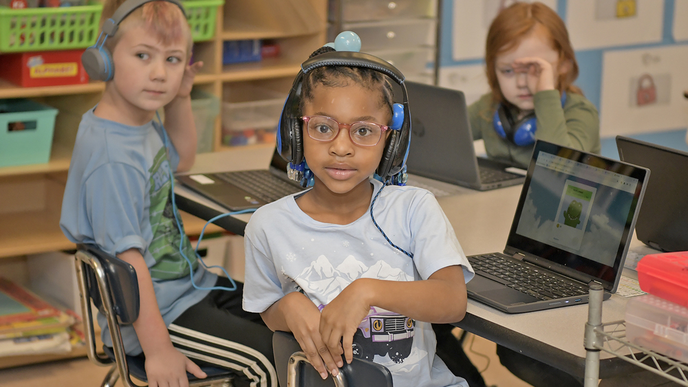 students in class