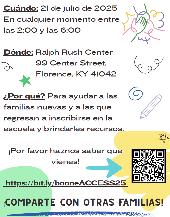 Flyer for English Learner Family Open House