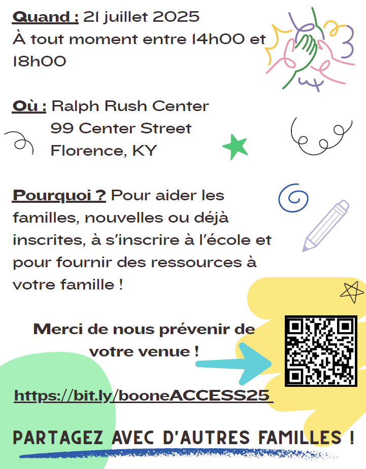 Flyer for English Learner Family Open House