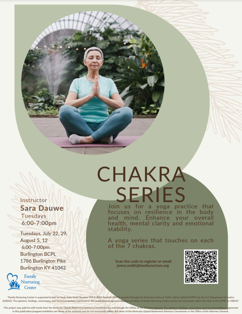 Family Nurturing Center is offering FREE yoga classes. Check out the flyer for details.