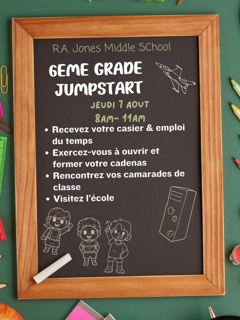 Flyer for Jumpstart, August 7th