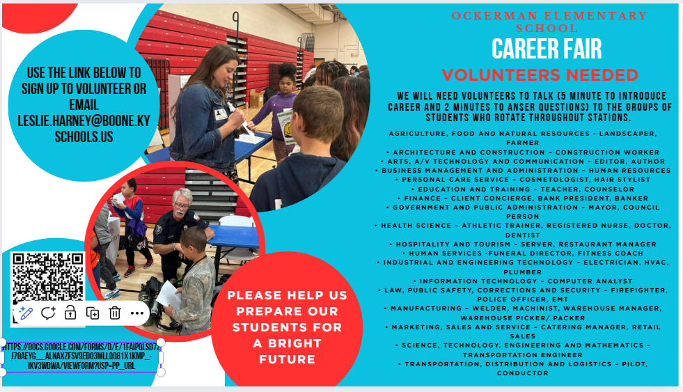 OES Career Fair - Volunteers Needed