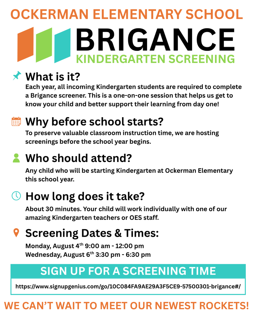 Brigance Screening Flyer