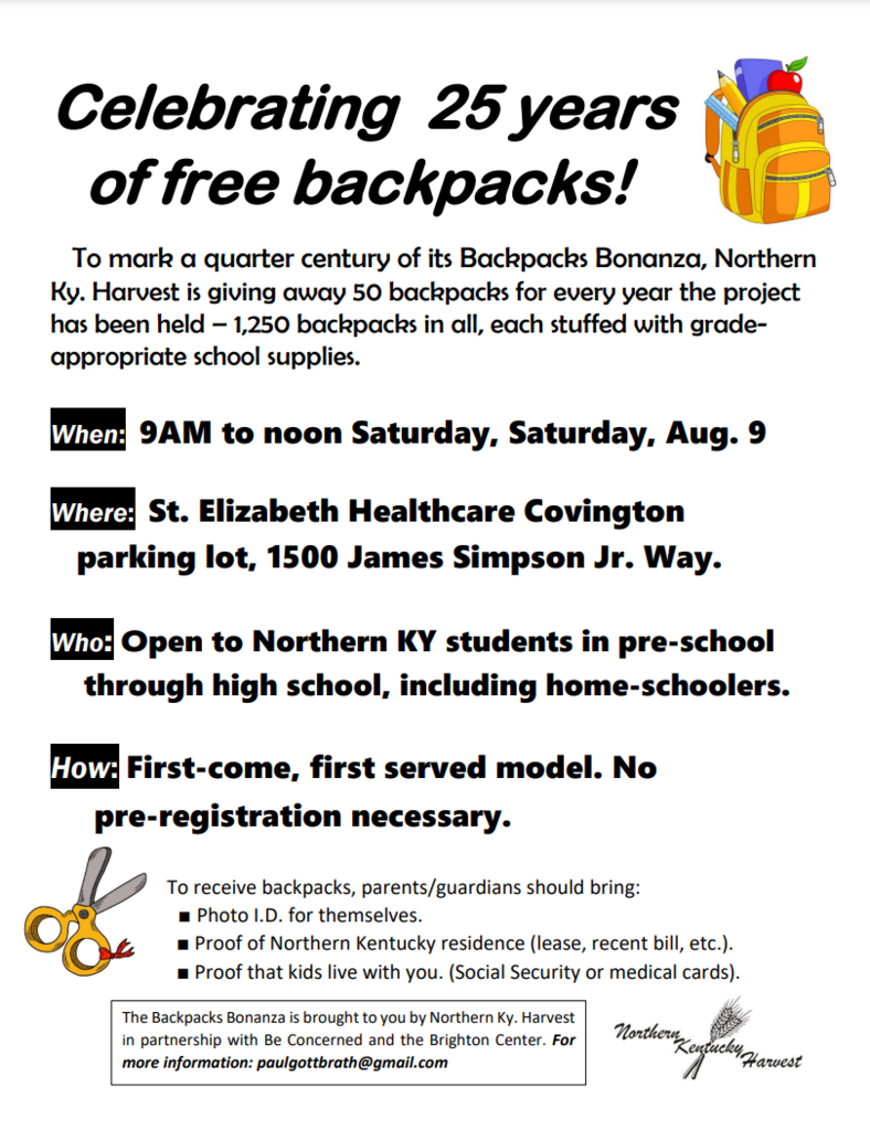 Free backpacks