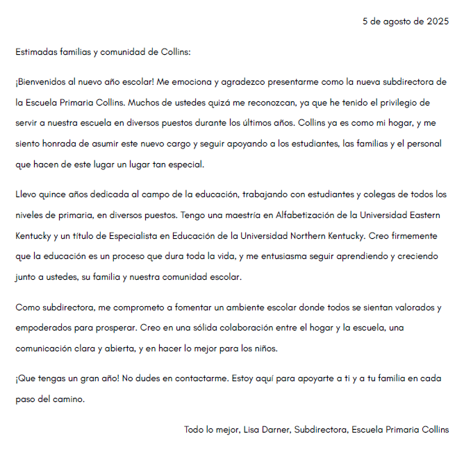 letter in spanish
