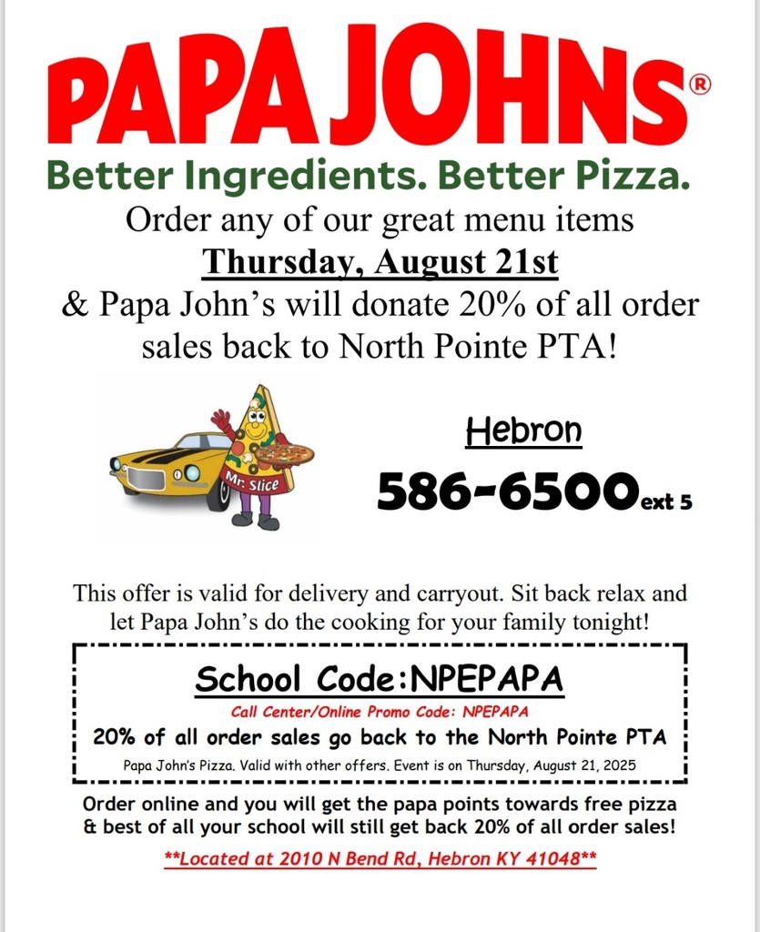 Papa John's Night is Thursday, August 21st!