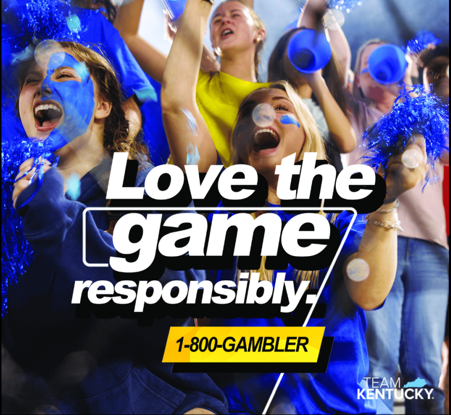 Love the game responsibly - 1-800-GAMBLER