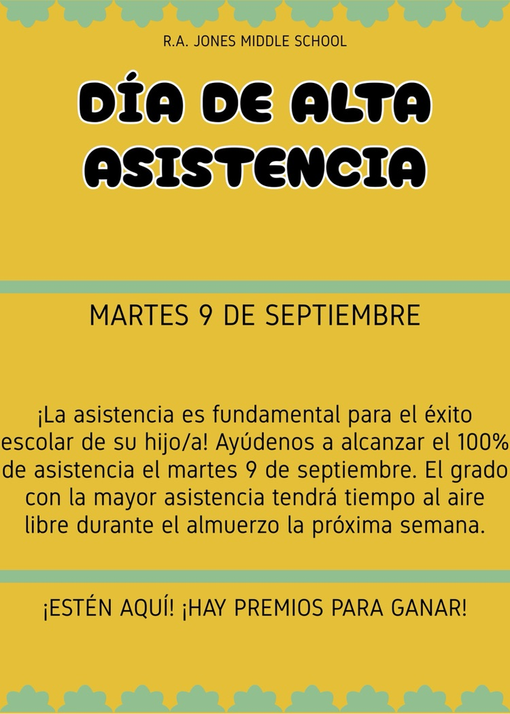 high attendance day flyer- Sept 9 (Spanish)