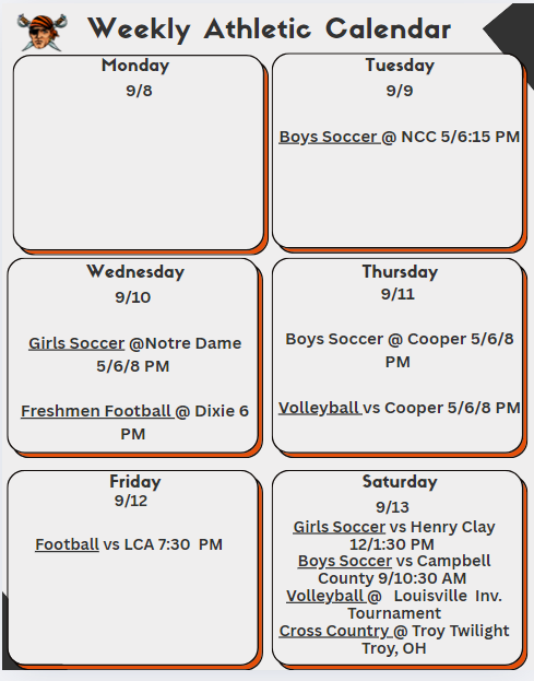 Week 9/8-13/25