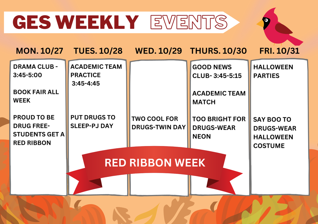 weekly events at GES