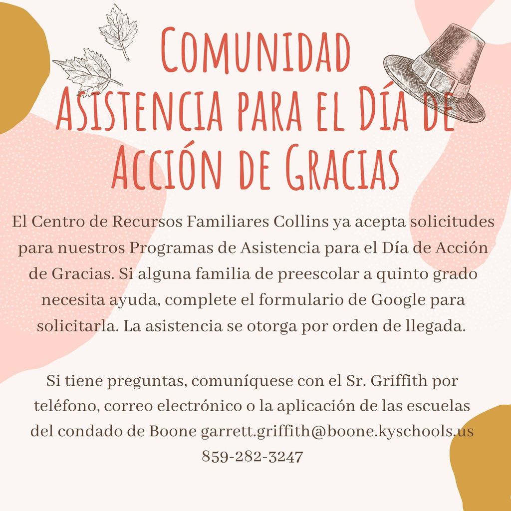 Thanksgiving Assistance Request Flyer
