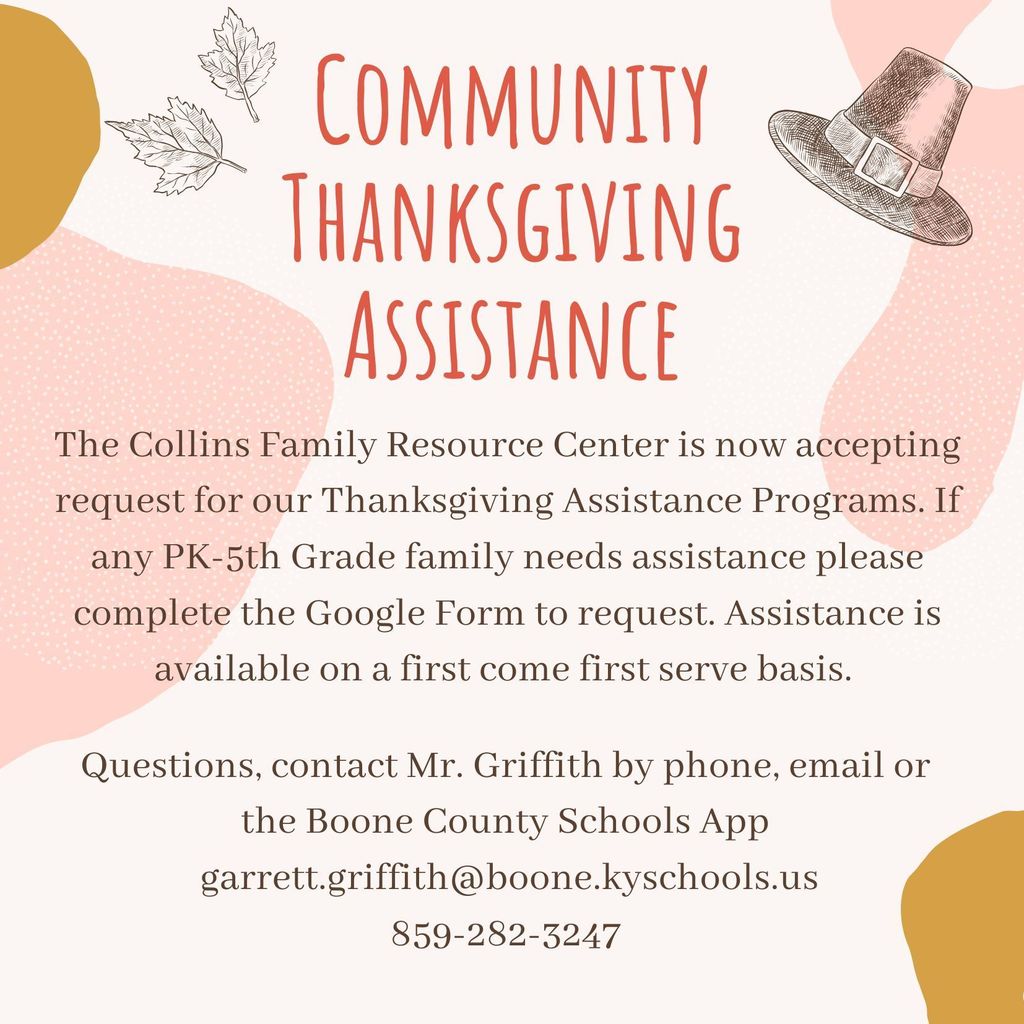 Thanksgiving Assistance Request Flyer