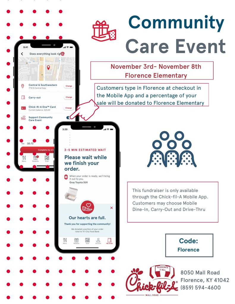 Chick Fil A Mall Road 2025 DIne & Donate