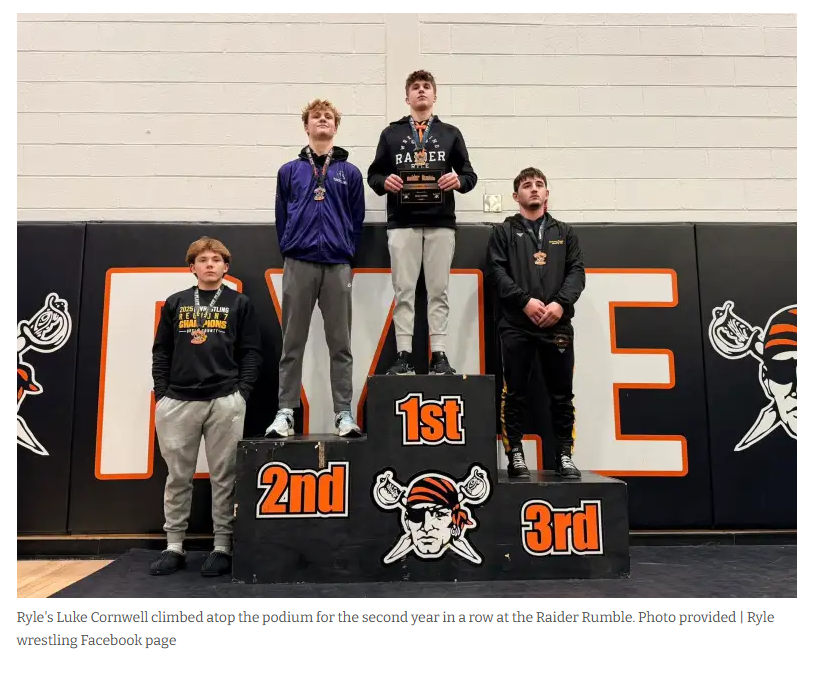Ryle's Luke Cornwell rises to the top