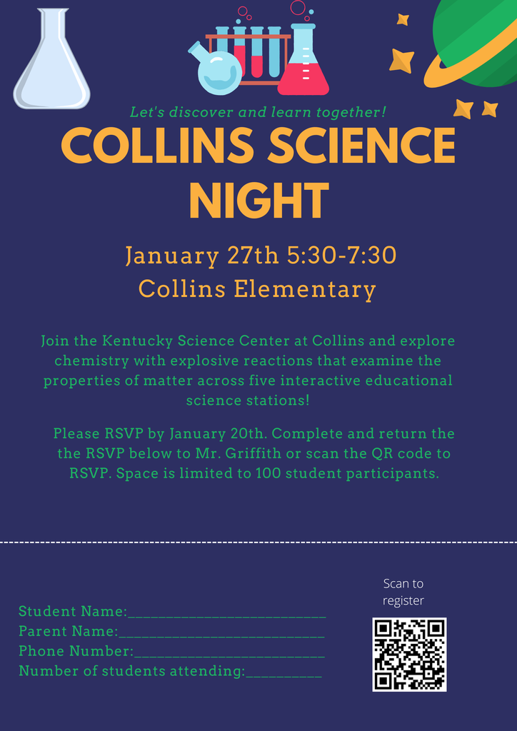 Science Night Registration Form