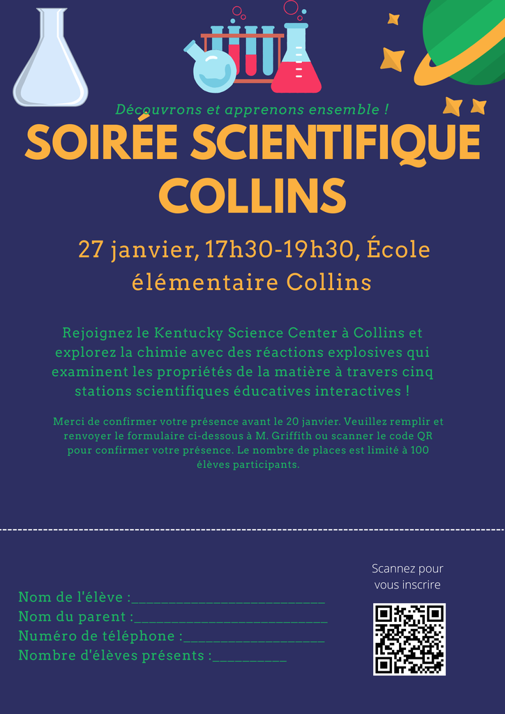 Science Night Registration Form