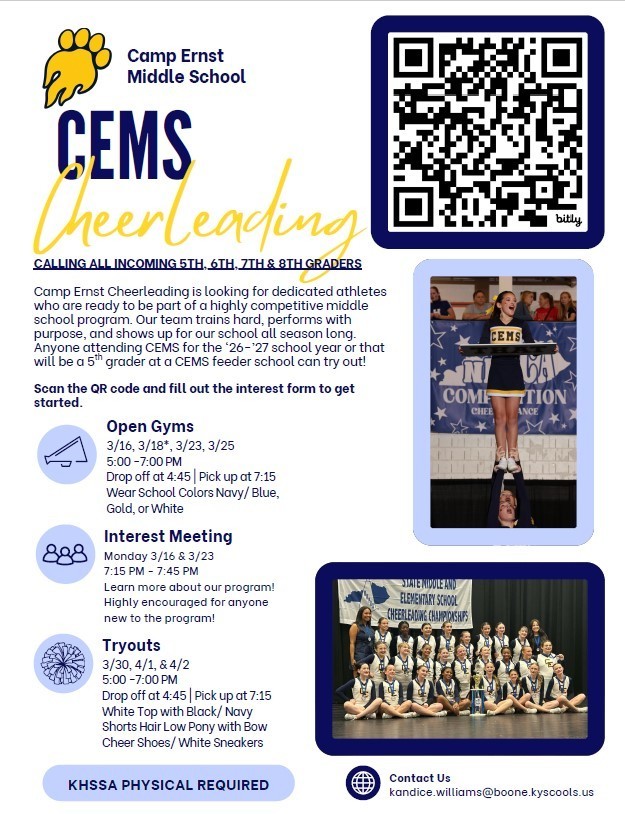CEMS Cheer Information