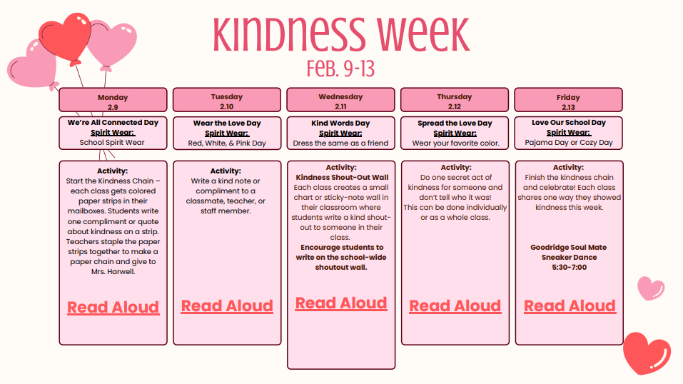 Kindness week events