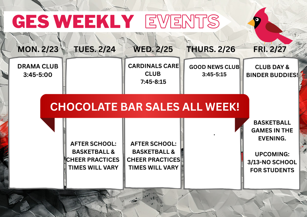 weekly events at GES
