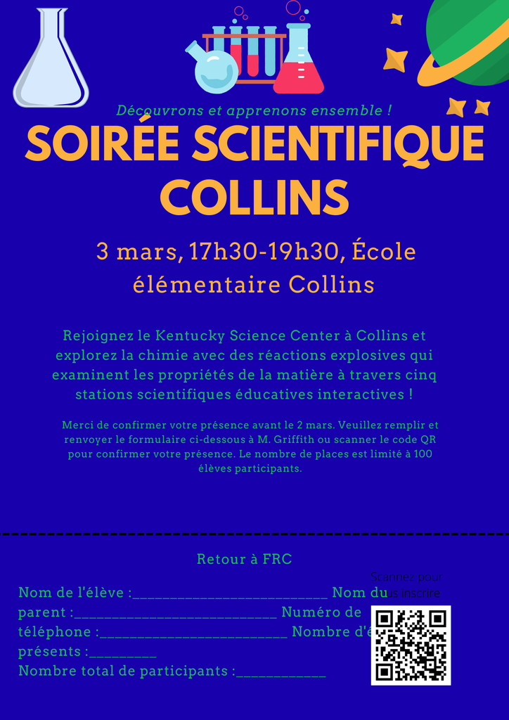 Science Night Registration Form