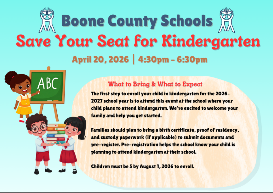 Kindergarten registration 4/20