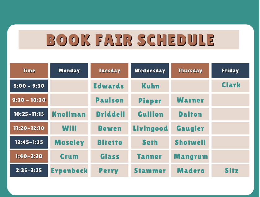 book fair schedule