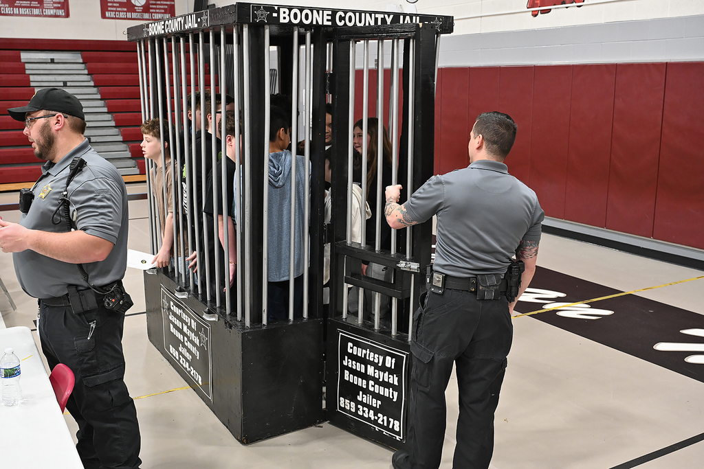 students in jail cell