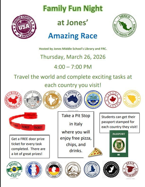 Family Fun Night at Jones' Amazing Race