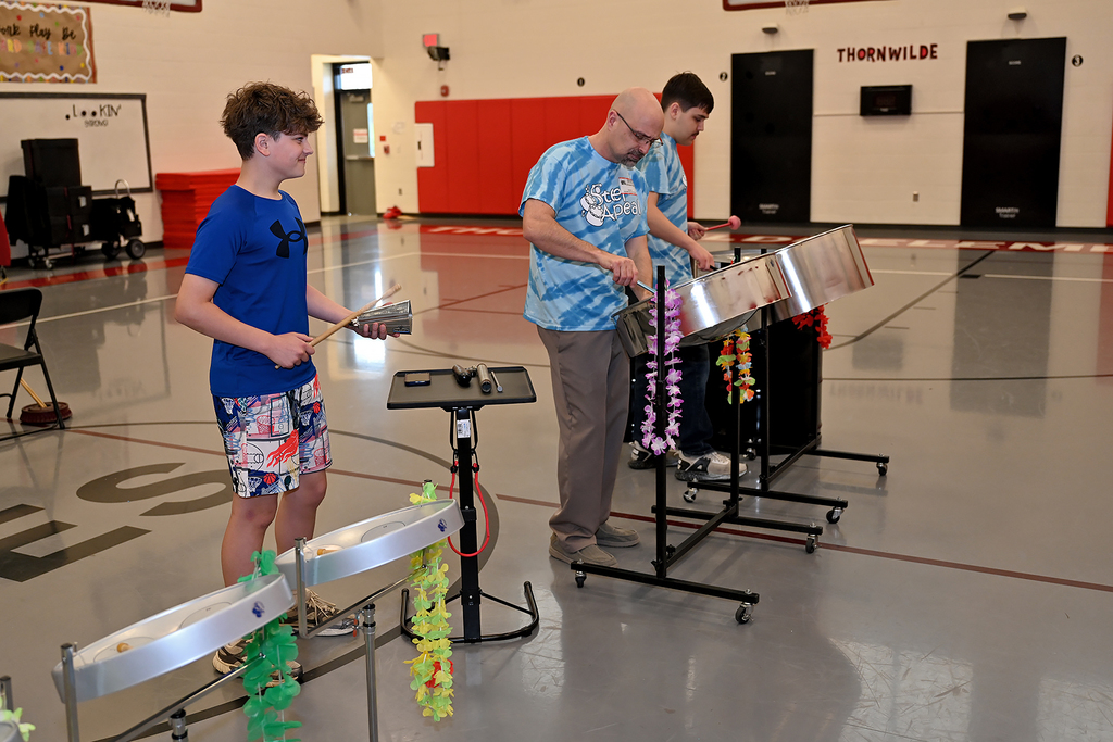 people playing steel drums