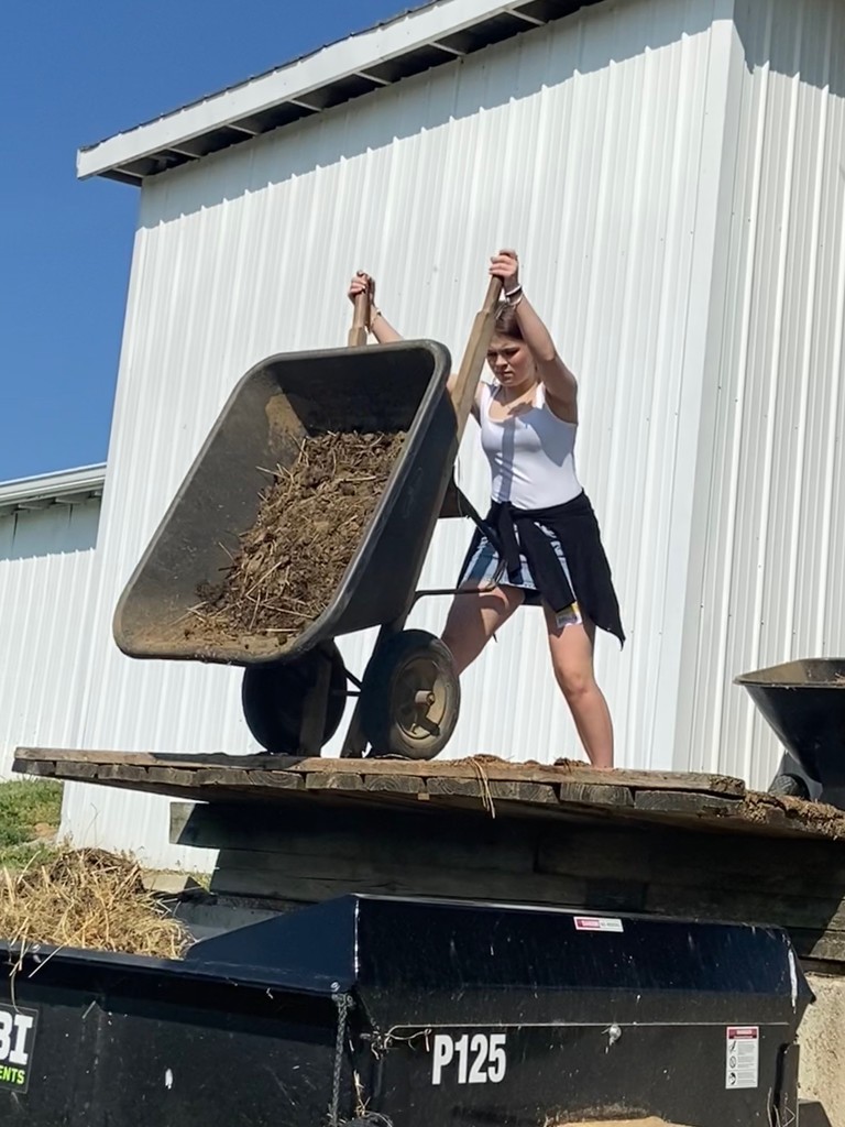 Cleaning the pastures can be tough!