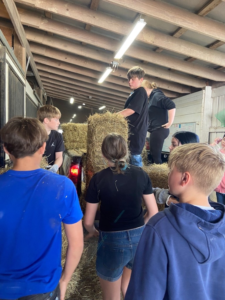 Teamwork to move the final load!