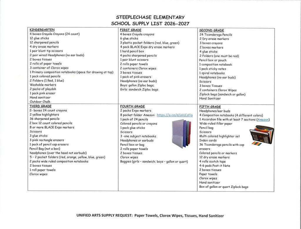 supply list 26-27
