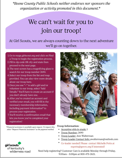 Girl Scout New Troops forming!