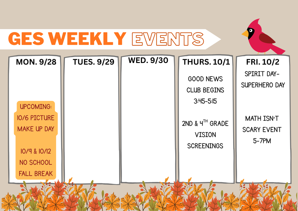 weekly events