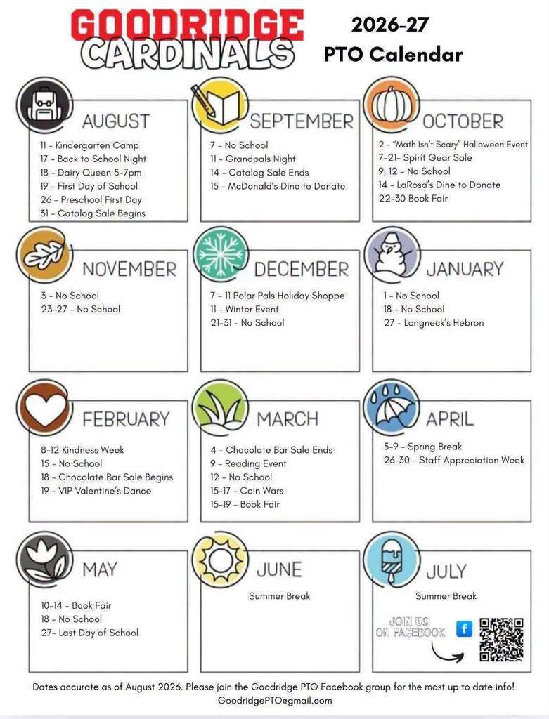 PTO events for the year