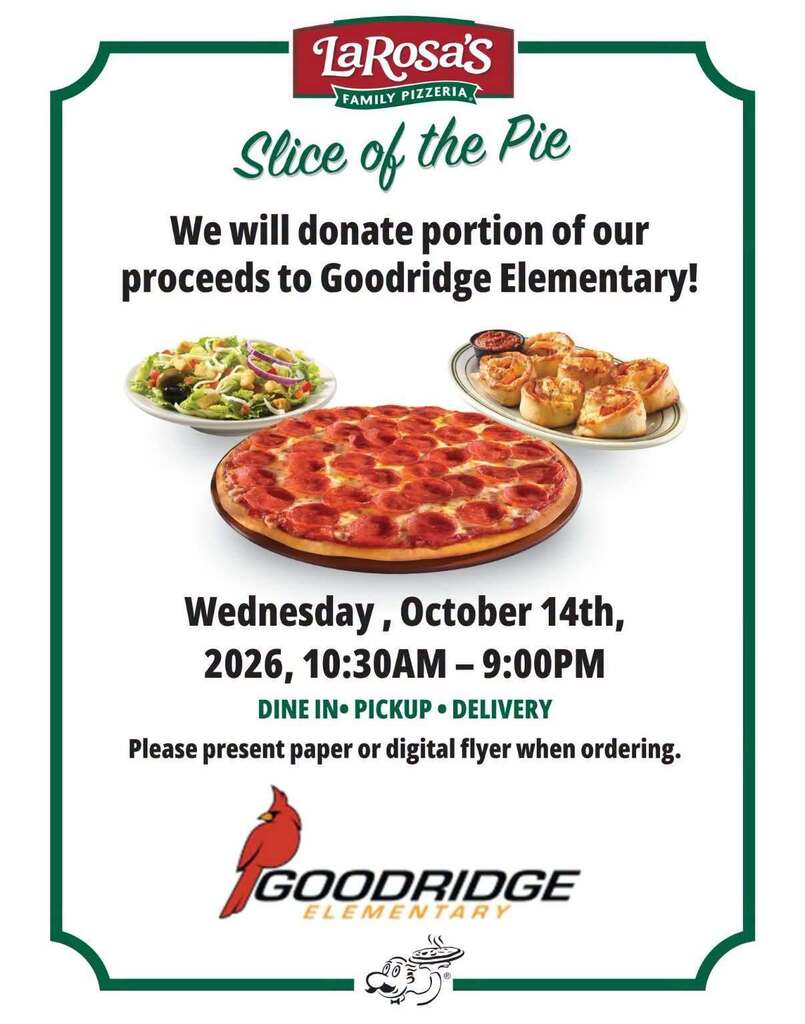 Larosa's Dine to donate 10/14 all day