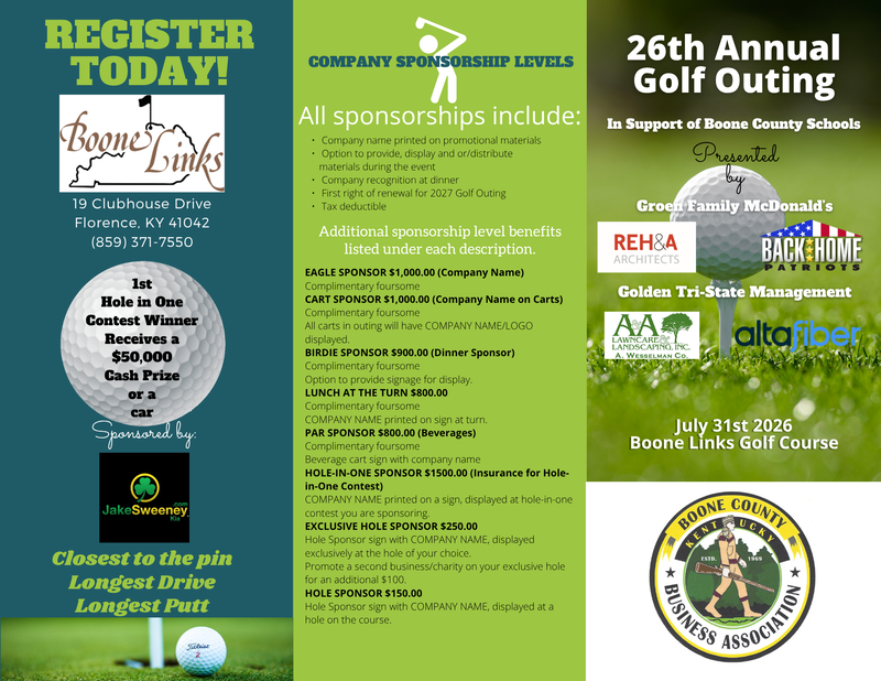 golf outing form