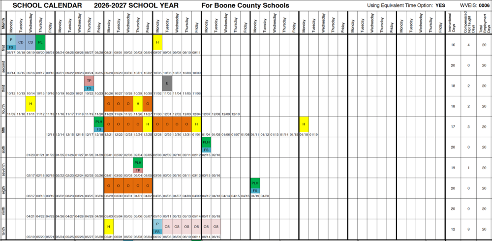 2026/27 School Calendar