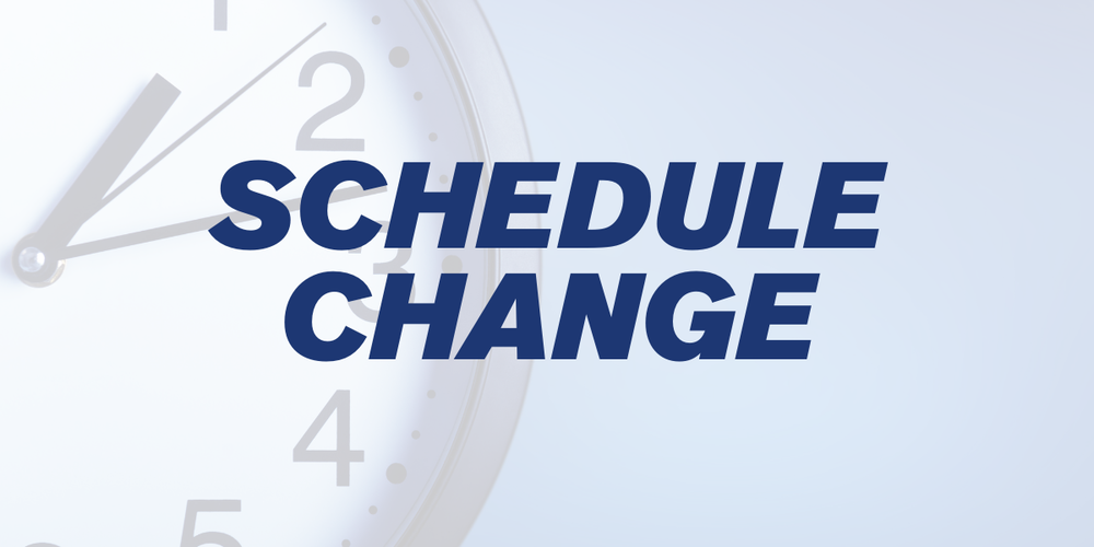 Updated Schedule
