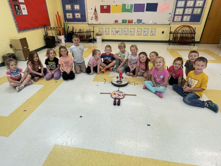 students in music class