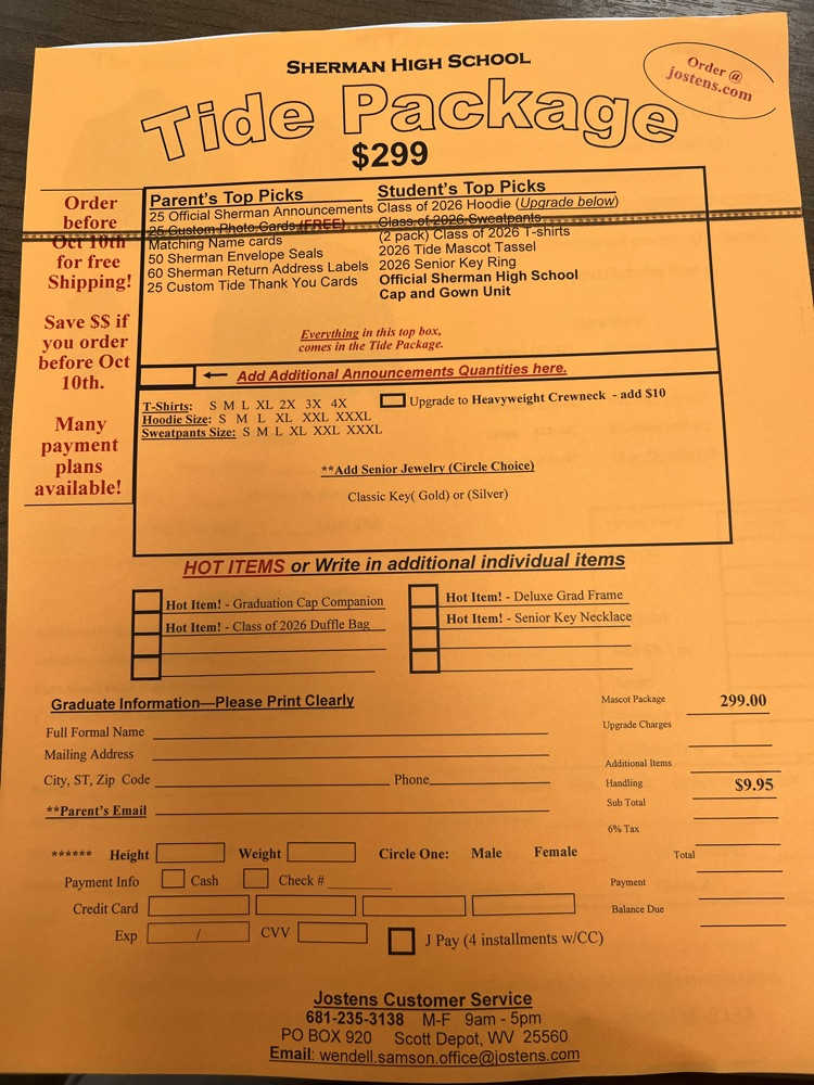 Order form 