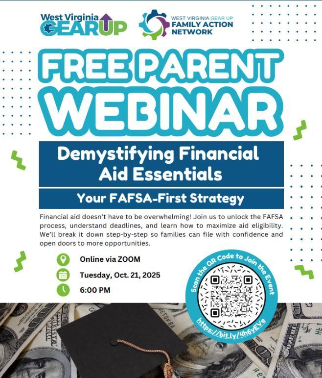 Financial Aid Webinar flyer