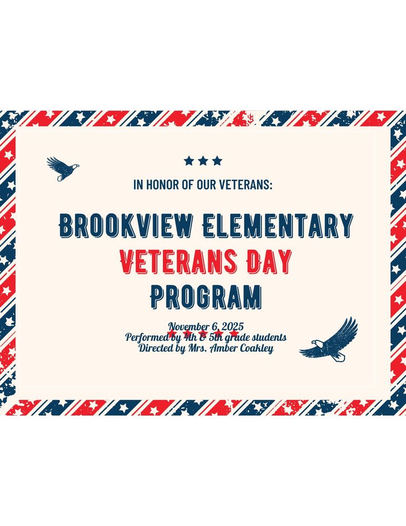 Brookview Veteran's Day Program
