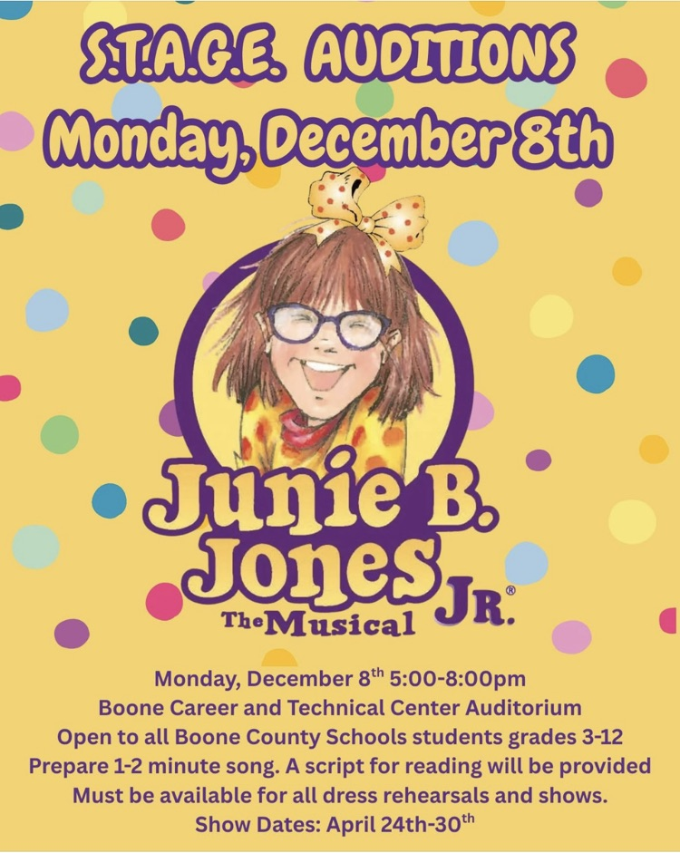 S.T.A.G.E. Audition info.