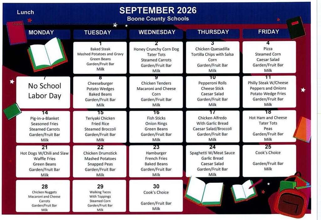 September Lunch Menus