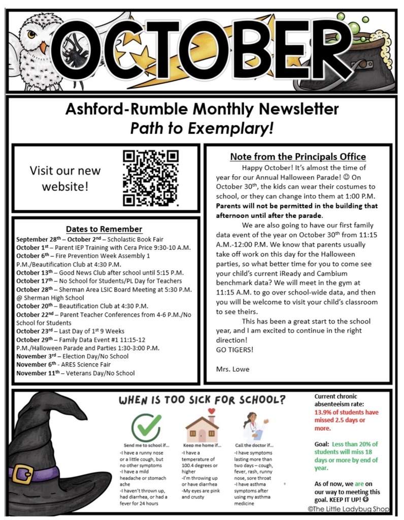 October Newsletter