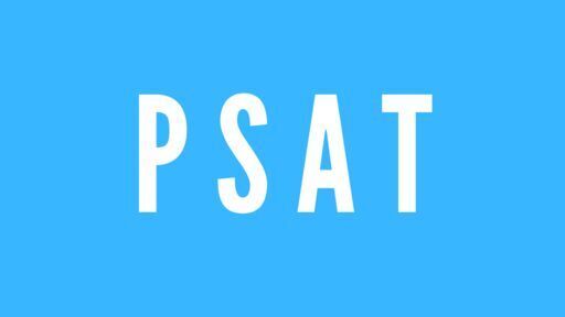 Blue graphic with "PSAT" in white text