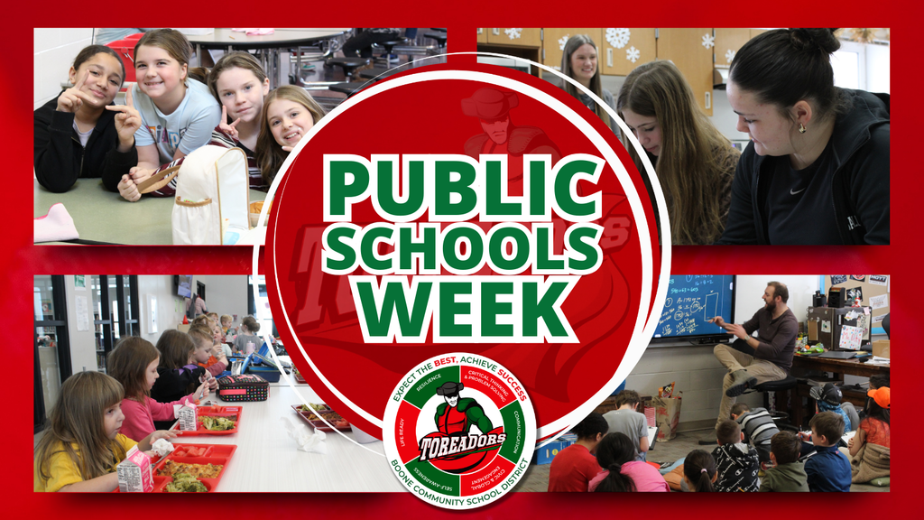 Graphic shows that it's Public Schools Week