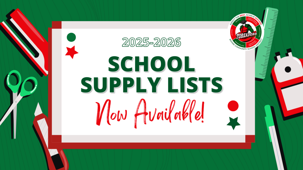 2025-26 School supply lists now available! 
